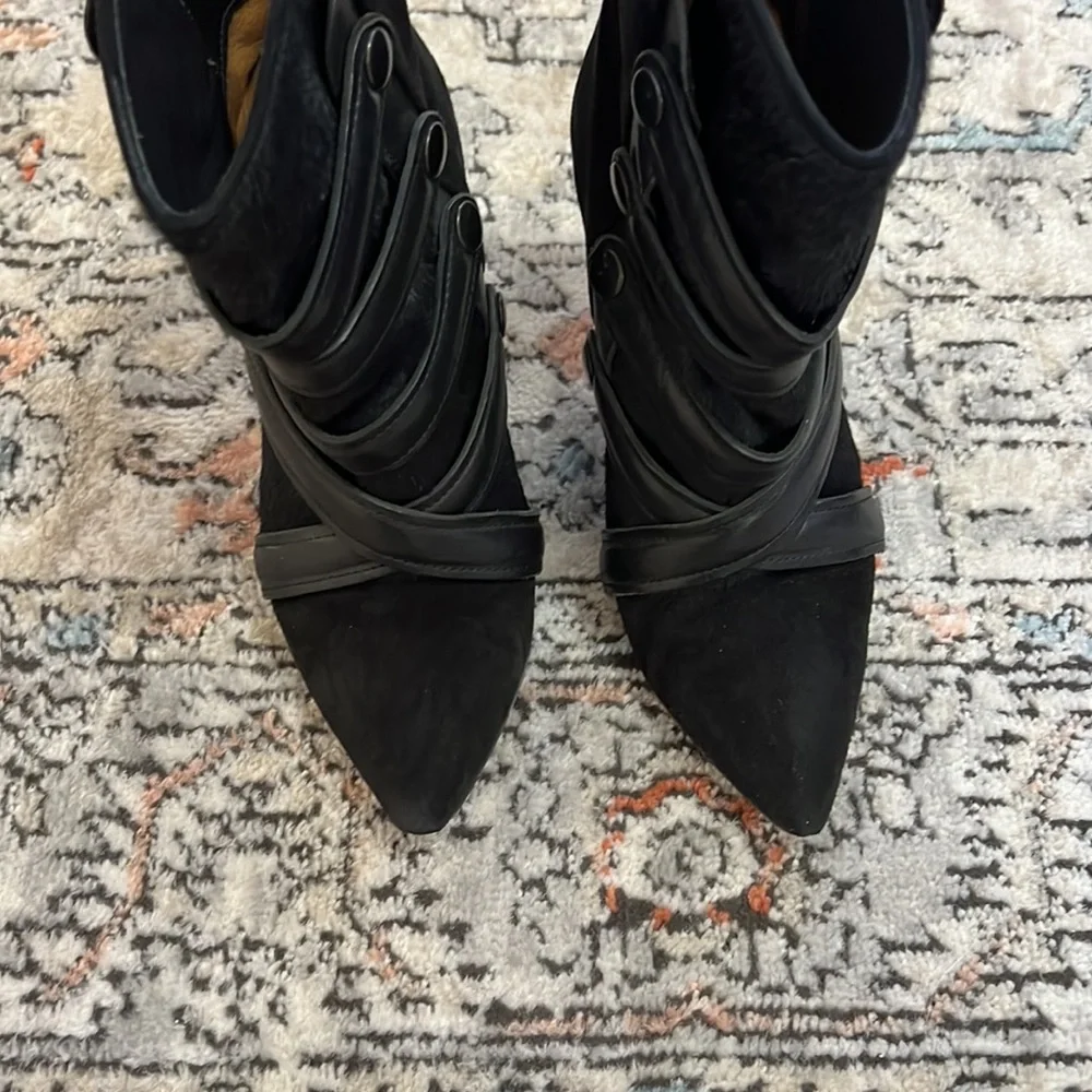 Isabel Marant Tacy Pony Calf Hair Leather Booties - Picture 11 of 11